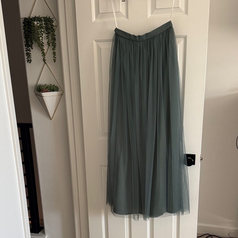 Elegant Green Tulle Skirt